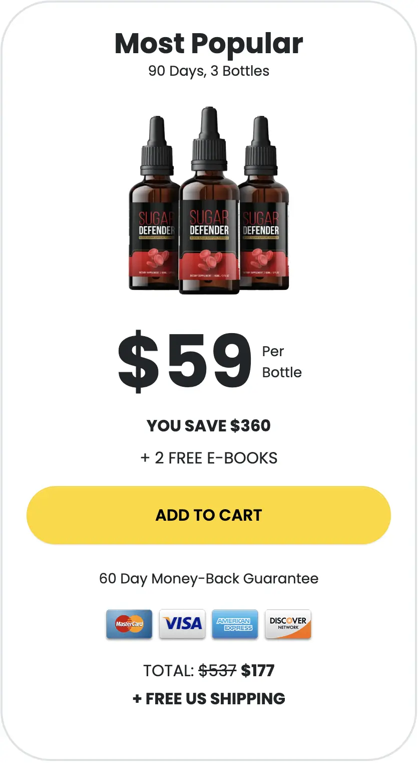 sugar defender three bottles order