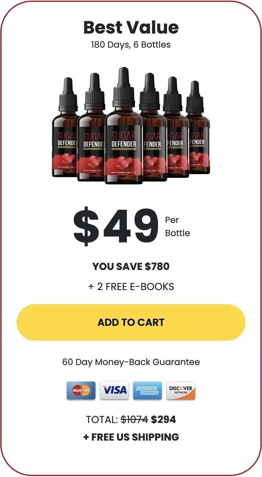 sugar defender 6 bottles